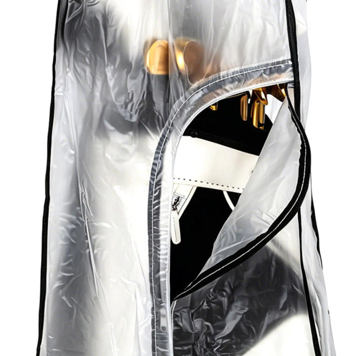 Tooyful Transparent PVC Golf Bag Rain Cover for Push Carts Golf Bag Rain Cover PLUSH
