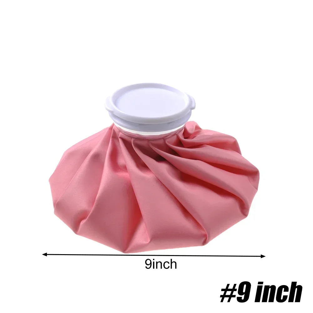 Reusable Ice Bag Hot & Cold Compress 6" 9" 11" – Knee & Head Hot Cold Ice Bag PLUSH Pink-9inch