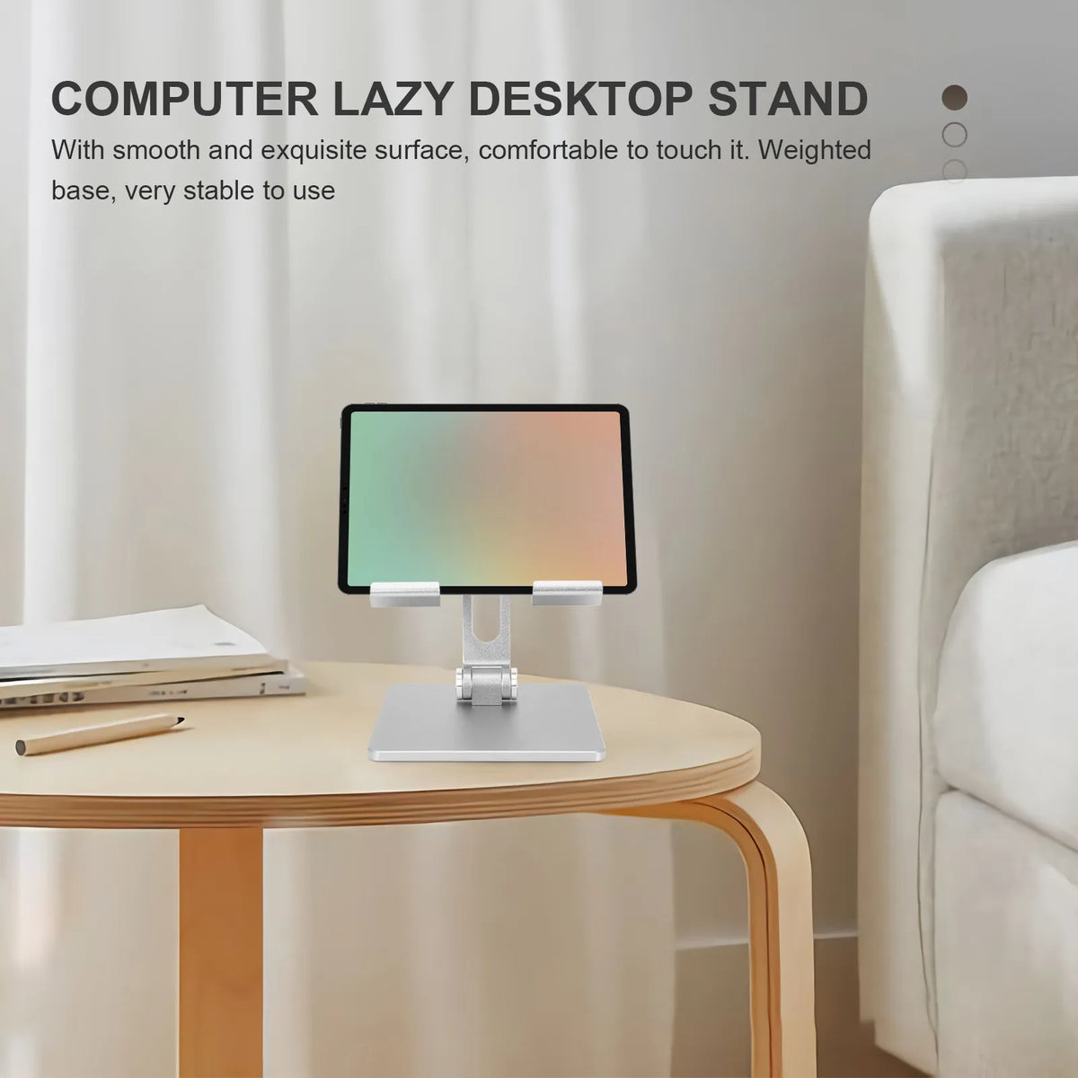 Foxnovo Aluminum Folding Laptop Stand – Adjustable 10–17" Laptop Stand PLUSH