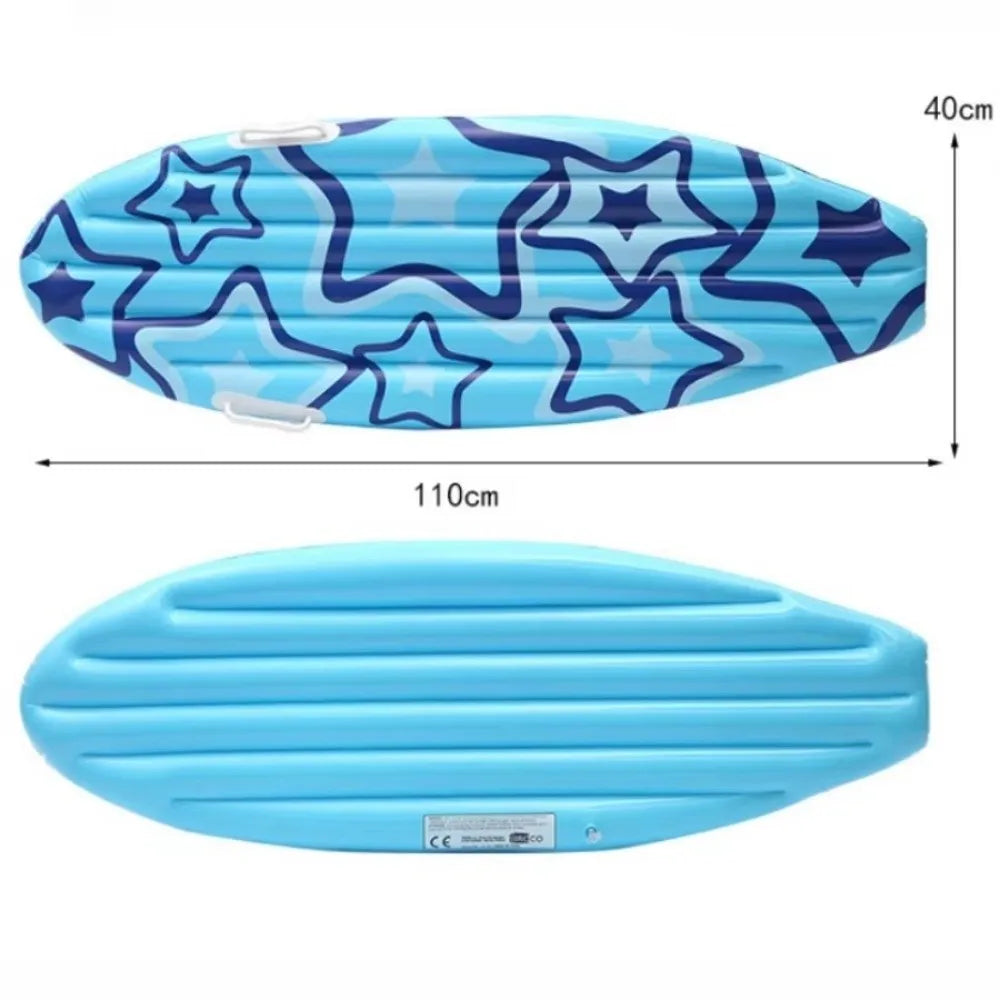 Inflatable Surfboard Pink Flower Pattern – 110cm PVC Pool Board Inflatable Surfboard PLUSH