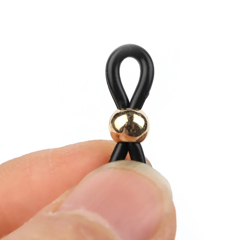 50pcs Silicone Eyeglass Chain End Connectors DIY Holder Eyeglass Chain Connectors PLUSH