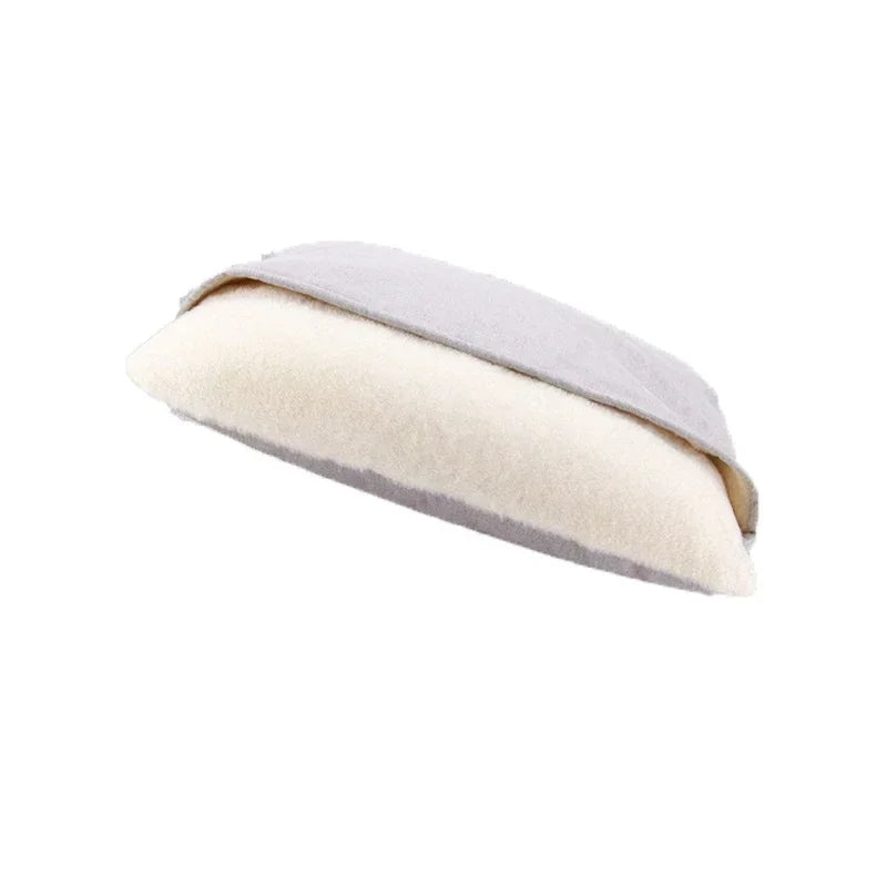 Washable Plush Pet Bed – Warm Dog & Cat Sofa Cushion Pet Bed PLUSH Linen Light Grey M-60x50cm