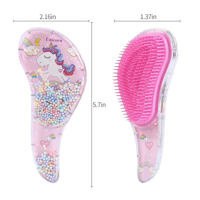Unicorn Anti-Static Detangling Hair Brush – Salon Comb Detangling Hair Brush PLUSH