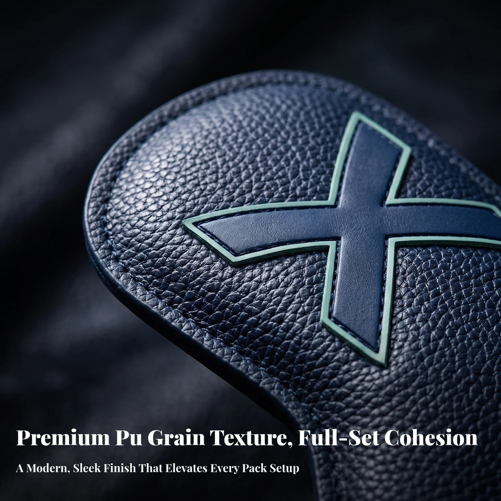 10-Piece Slip-On Golf Iron Head Covers | Numbered PU Leather Golf Iron Head Covers PLUSH
