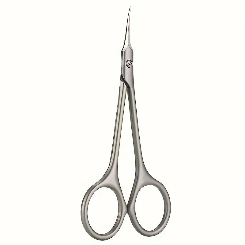 Stainless Steel Cuticle Scissors – Nail Care & Manicure Tool Cuticle Scissors PLUSH Silvery