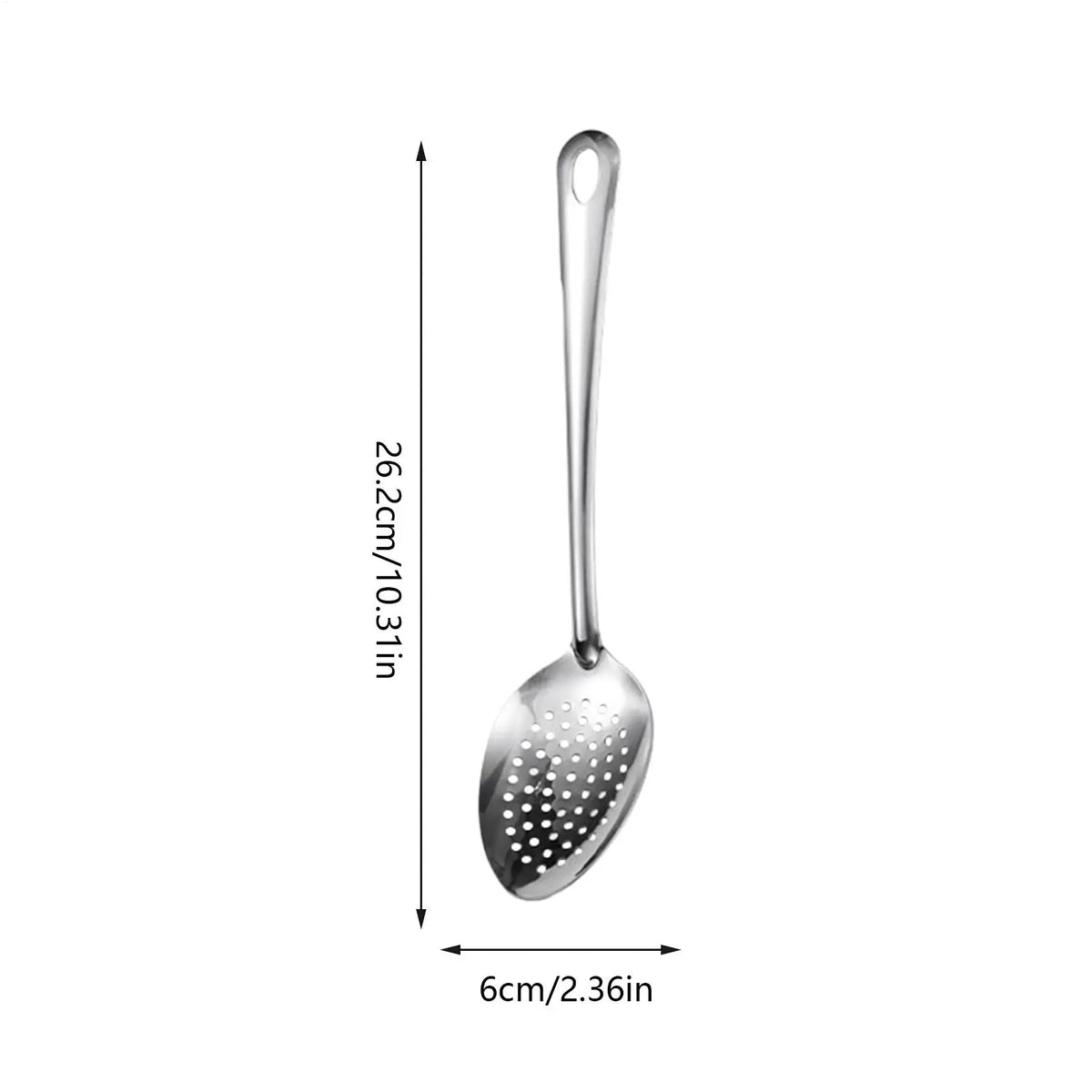 Stainless Steel Slotted Spoon Skimmer & Kitchen Strainer Kitchen Strainer Spoon PLUSH