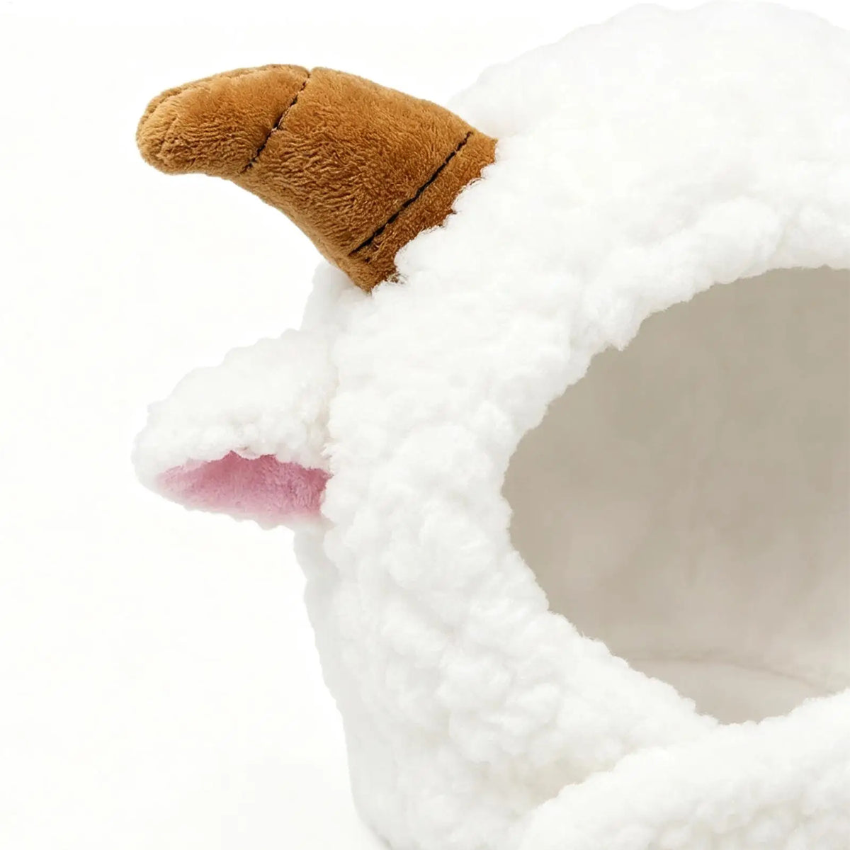 Sheep Plush Pet Hat – Cat & Dog Cosplay Headwear Pet Costume Hat PLUSH
