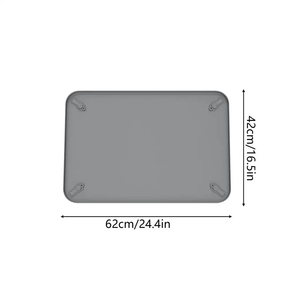 Silicone Dog Pee Pad Holder | Leak-Proof Puppy Potty Tray Dog Potty Tray PLUSH M Gray