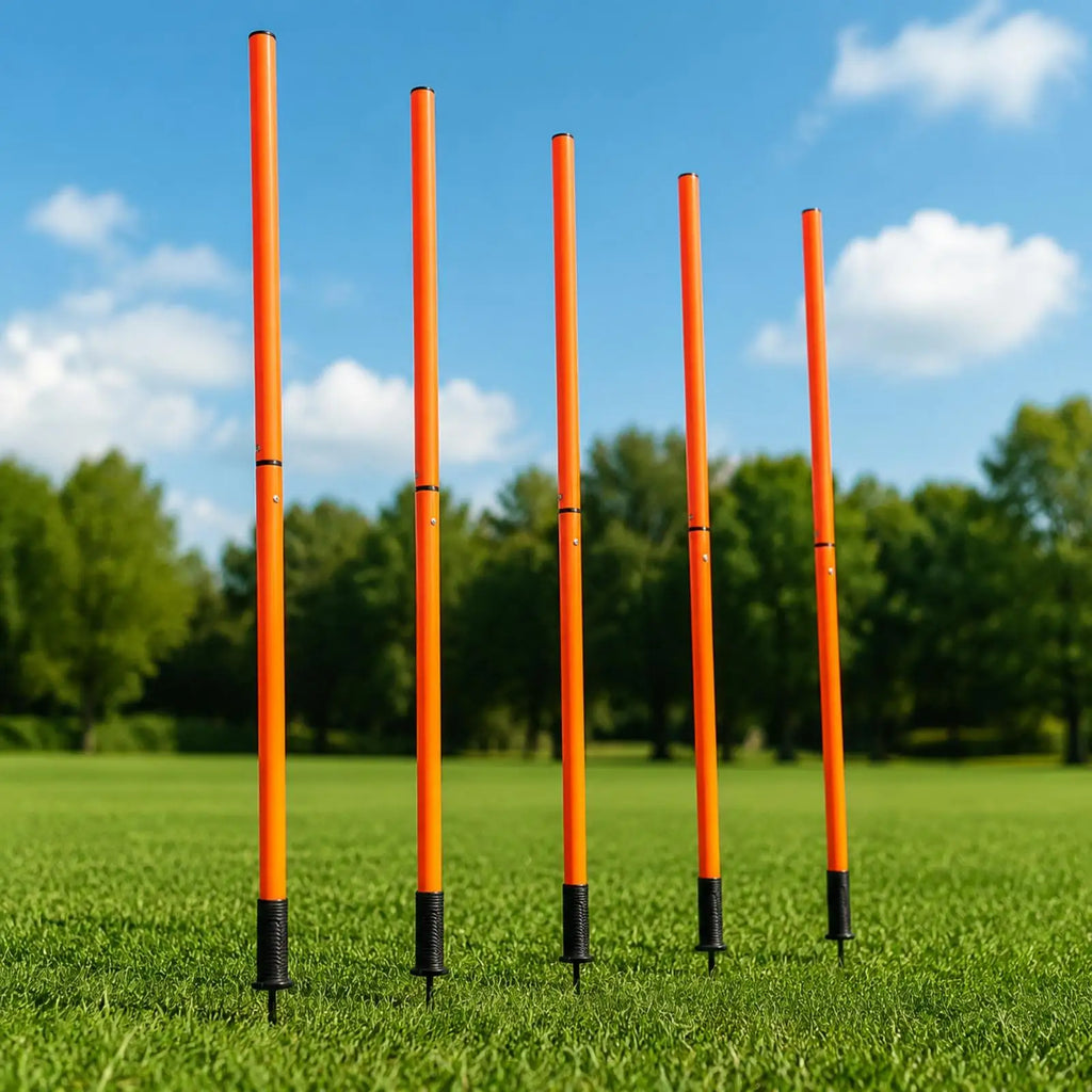 Training Flag Pole 1.5m Quick-Assembly with Connector Joint Sports Training Pole PLUSH