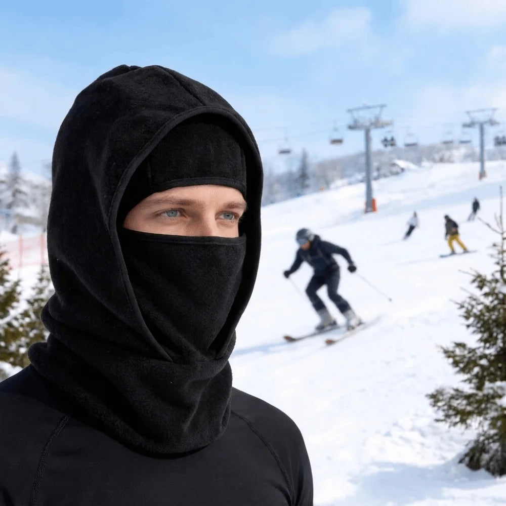 Double Layer Balaclava Ski Mask – Thermal Windproof Cap Balaclava Ski Mask PLUSH