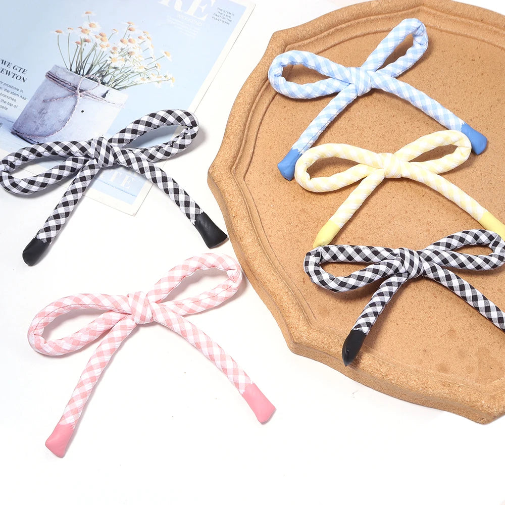 2pcs Plaid Cotton Cord Rope 55cm – DIY Bows & Jewelry Making Craft Cord Rope PLUSH