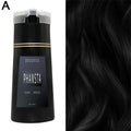 Hair Dye Color Shampoo – Gray Coverage & Long-Lasting Color Hair Dye Shampoo PLUSH A-black CN