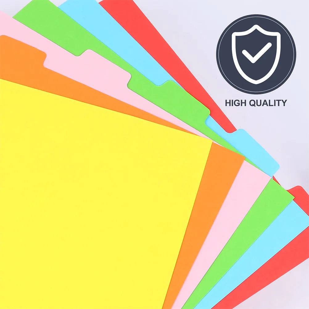 24pcs Colored Binder Dividers Tab Page Markers for Notebooks Binder Dividers PLUSH