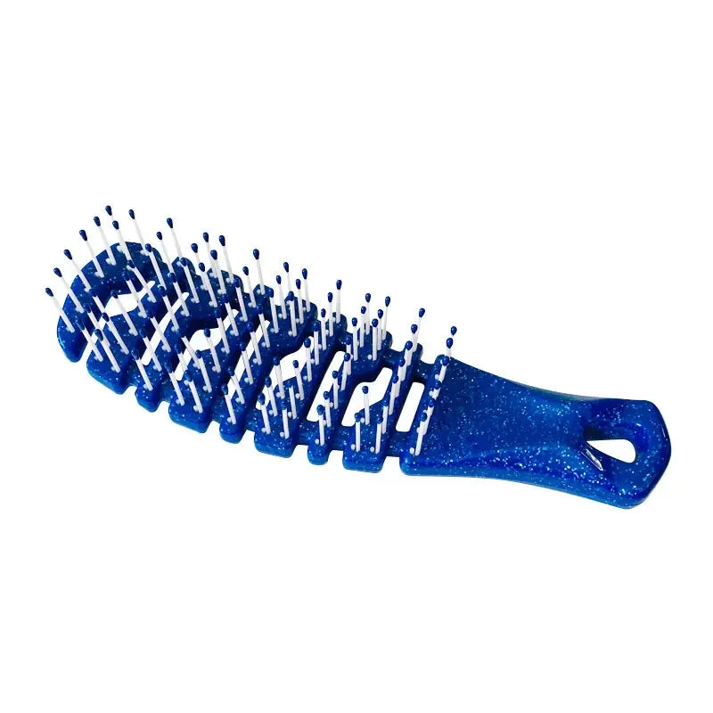 Gradient Hollow Detangling Hair Brush & Scalp Massage Comb Detangling Hair Brush PLUSH