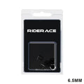 RIDERACE 5pc 7075 Aluminum Chainring Bolts M8 Road MTB Bike Chainring Bolt Set PLUSH 6.5MM Black