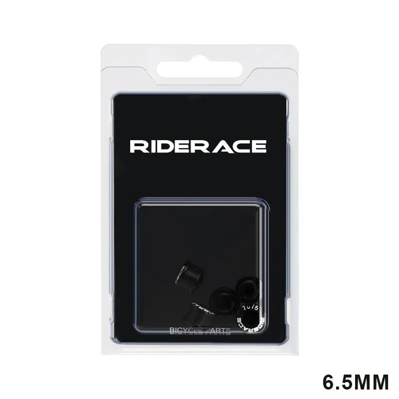 RIDERACE 5pc 7075 Aluminum Chainring Bolts M8 Road MTB Bike Chainring Bolt Set PLUSH 6.5MM Black