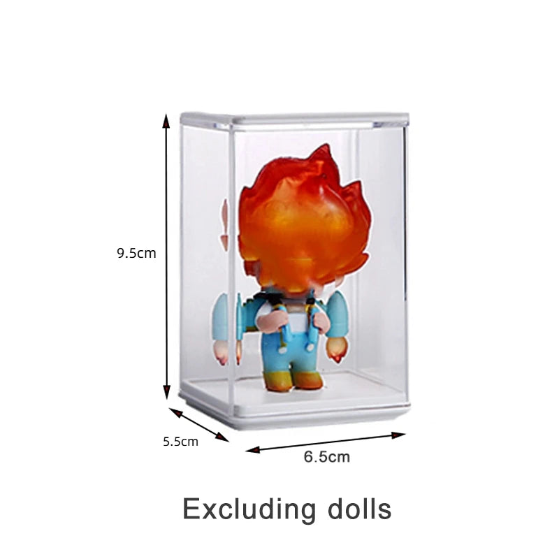6-Piece Acrylic Display Stand Dust-Proof Cabinet for Figures Acrylic Display Stand PLUSH