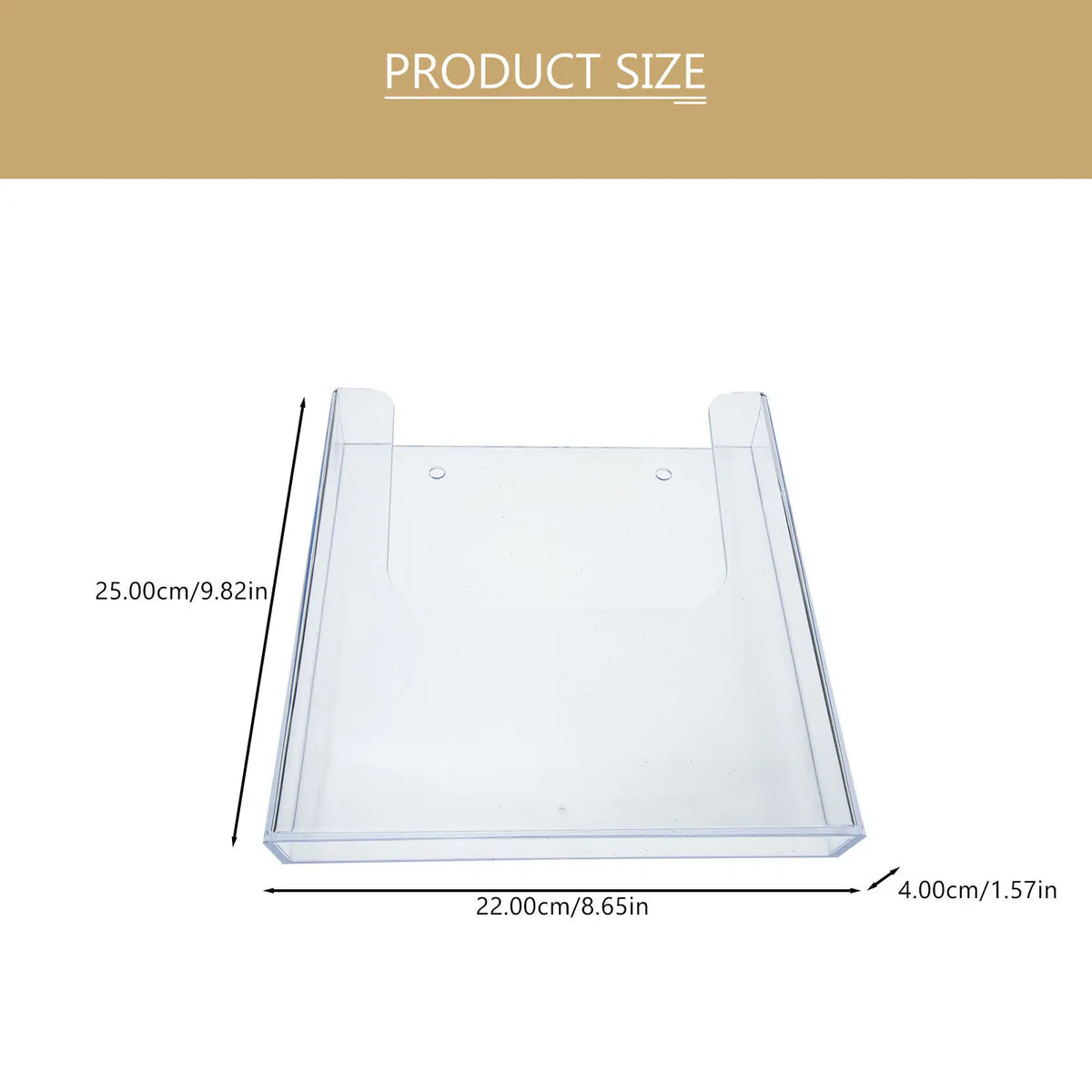 Heavy Duty Acrylic Wall File & Mail Organizer Rack Wall File Organizer PLUSH
