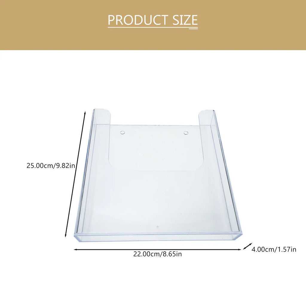 Heavy Duty Acrylic Wall File & Mail Organizer Rack Wall File Organizer PLUSH