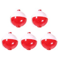 Red White Plastic Fishing Bobber Float Ball Set – 7 Sizes Fishing Bobber Set PLUSH 50mm-5pcs