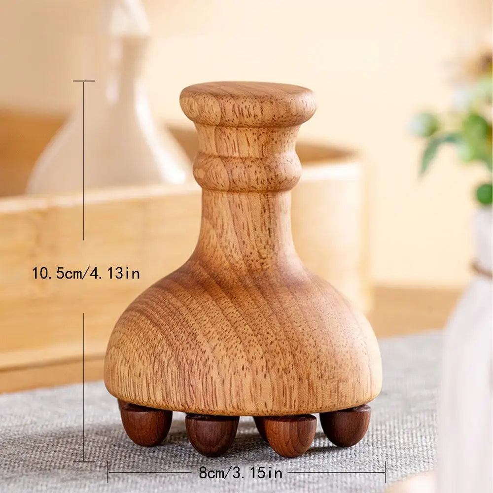 Wooden Gua Sha Massage Tool – Manual Body Massage Brush Wooden Massage Tool PLUSH 1PC