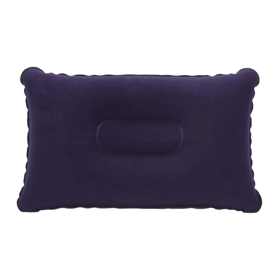 Inflatable Travel Pillow – Portable Neck & Lumbar Cushion Inflatable Travel Pillow PLUSH Dark Blue