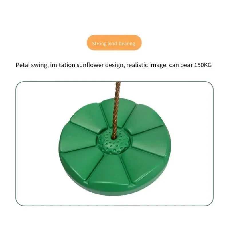 Sunflower Disc Swing – Indoor & Outdoor Hanging Swing for Kids Disc Swing PLUSH