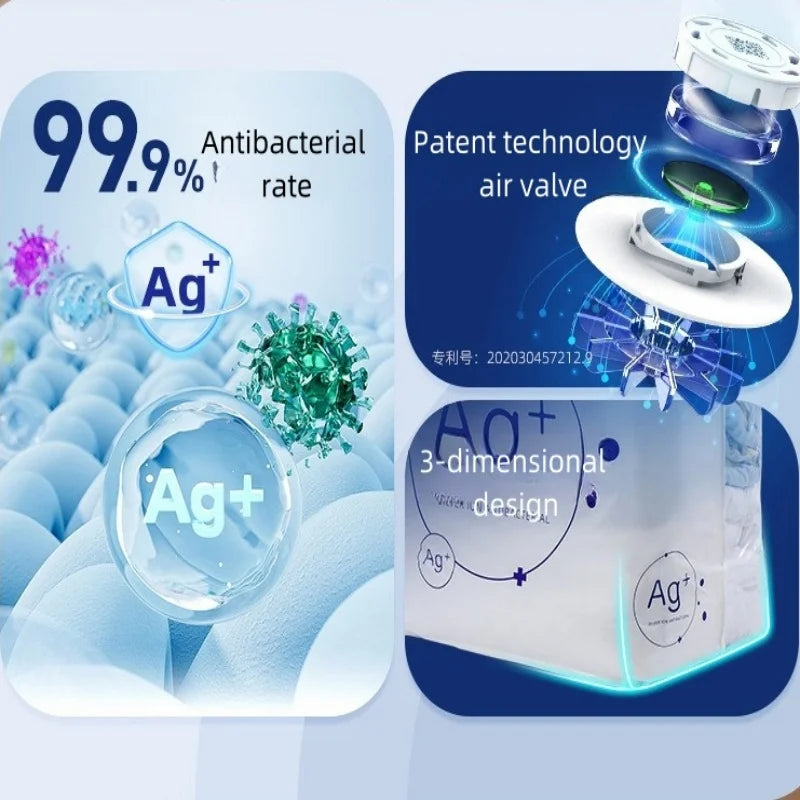 TAILI Antibacterial Vacuum Storage Bags – No Pump Needed Vacuum Storage Bags PLUSH