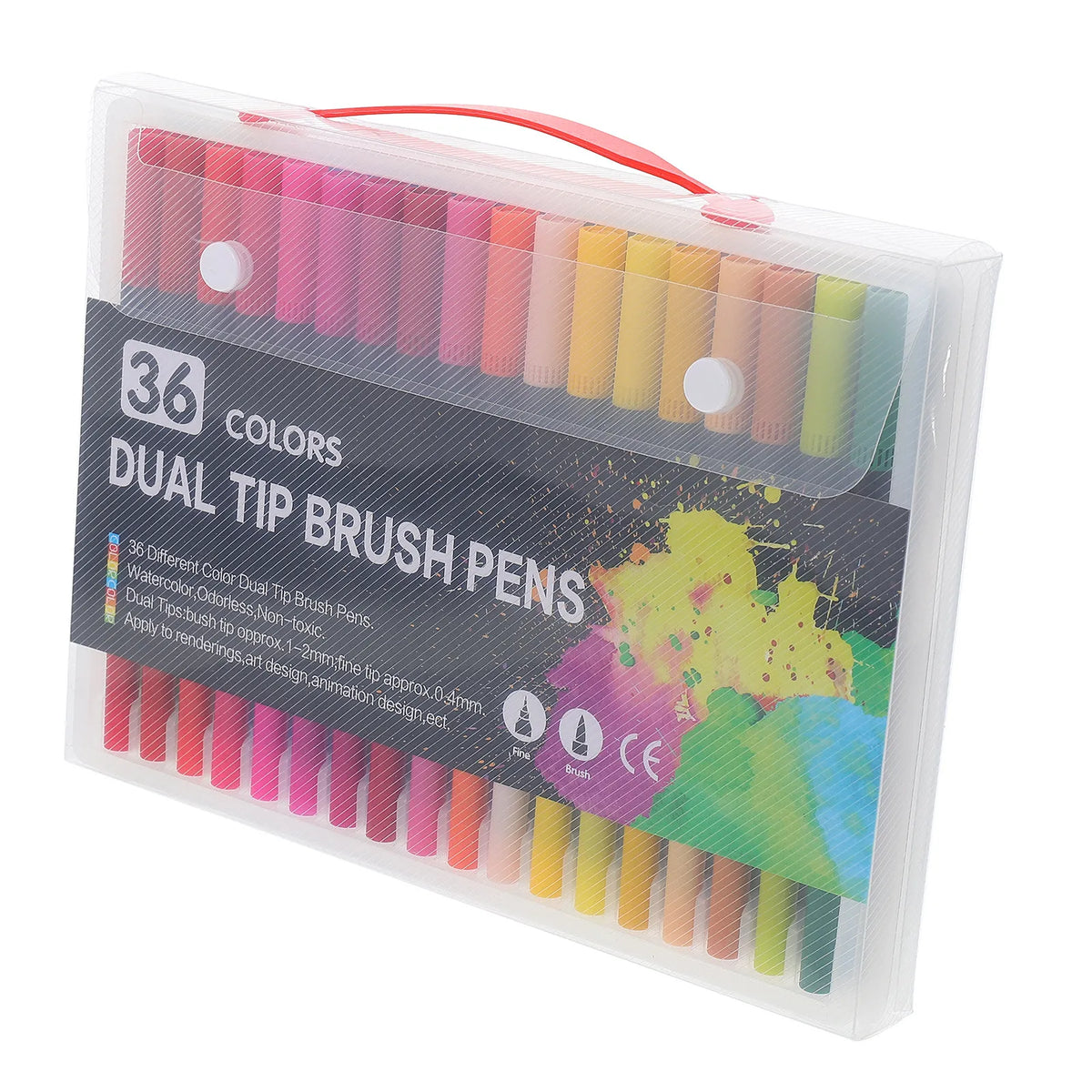 36-Piece Dual Tip Marker Set – Coloring & Outlining Pens Dual Tip Marker Set PLUSH
