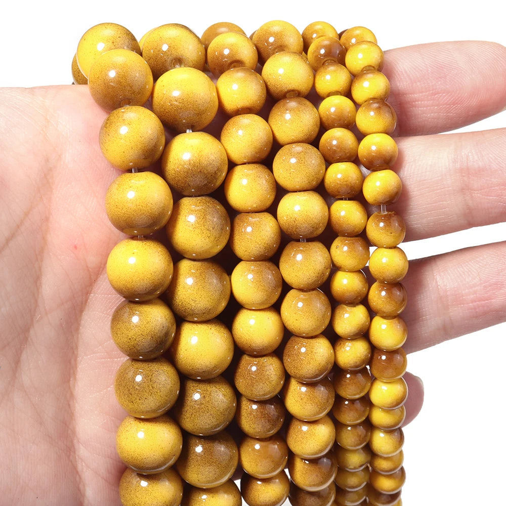 Tiger Eye Gold Glass Spacer Beads 6/8/10mm – DIY Jewelry Glass Spacer Beads PLUSH