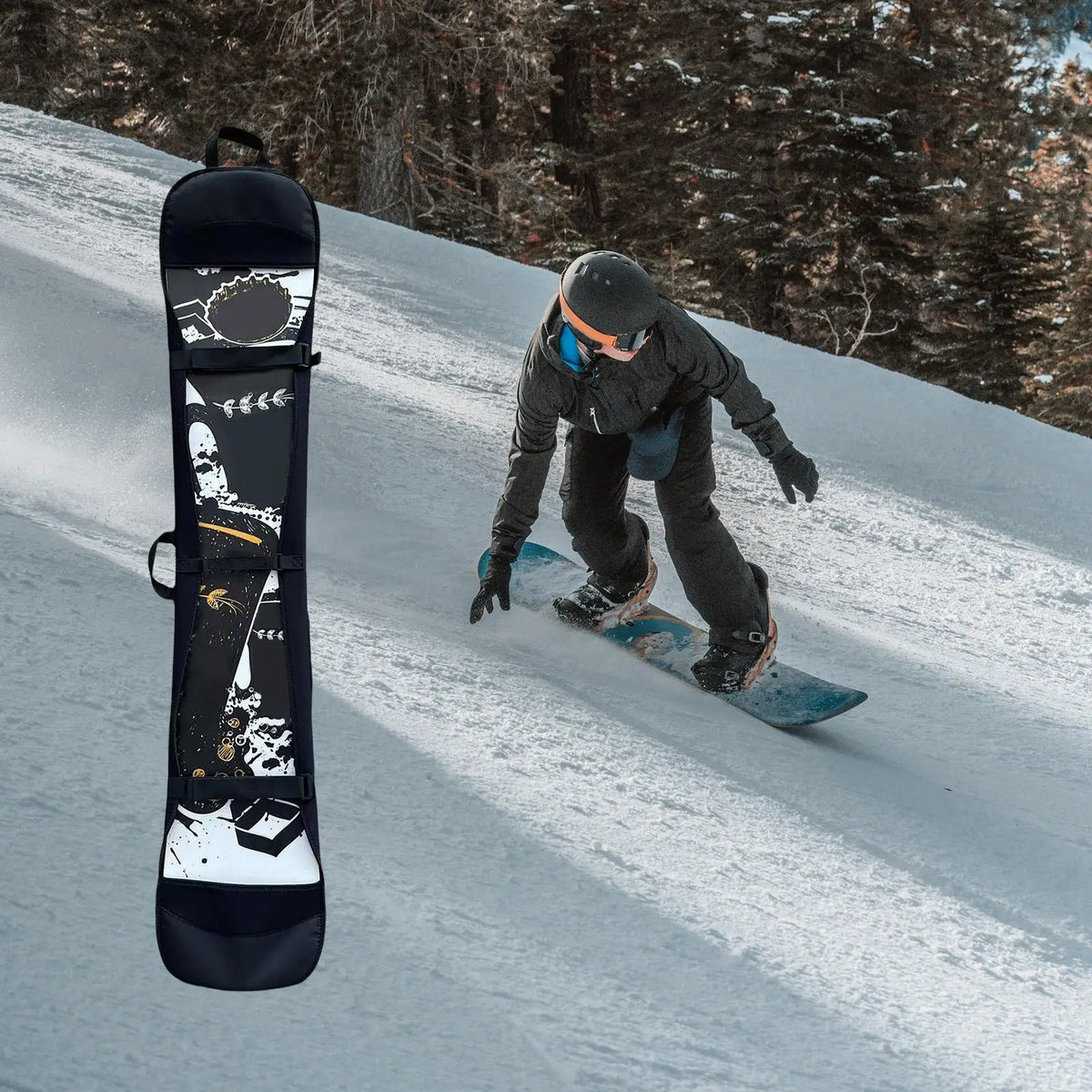 Sunnimix 163–174cm Snowboard Bag | Adjustable Carry Case Snowboard Carry Bag PLUSH Default Title
