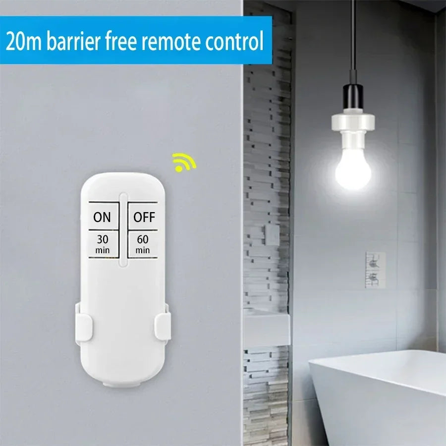 E27/E26 Wireless Remote Control Lamp Socket Adapter ON/OFF Lamp Socket Adapter PLUSH