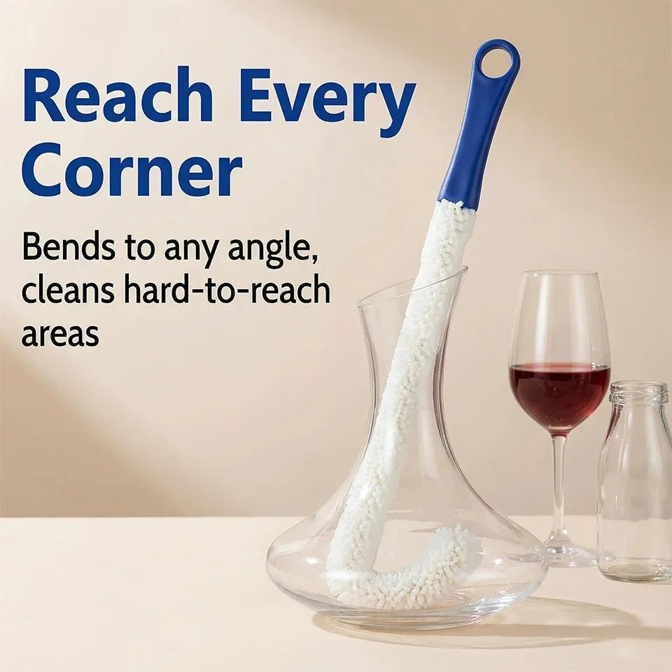 Long Handle Sponge Bottle Brush – Cup, Jar & Mug Cleaner Bottle Cleaning Brush PLUSH