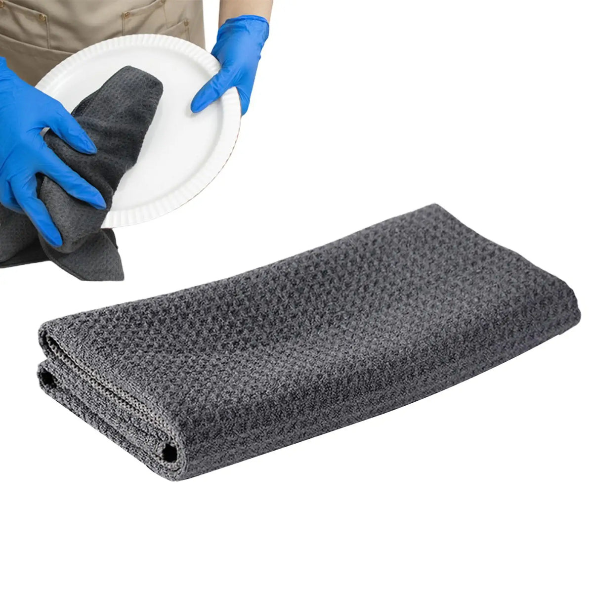 Waffle Weave Microfiber Towel – Lint-Free Quick-Dry Cloth Microfiber Cleaning Cloth PLUSH