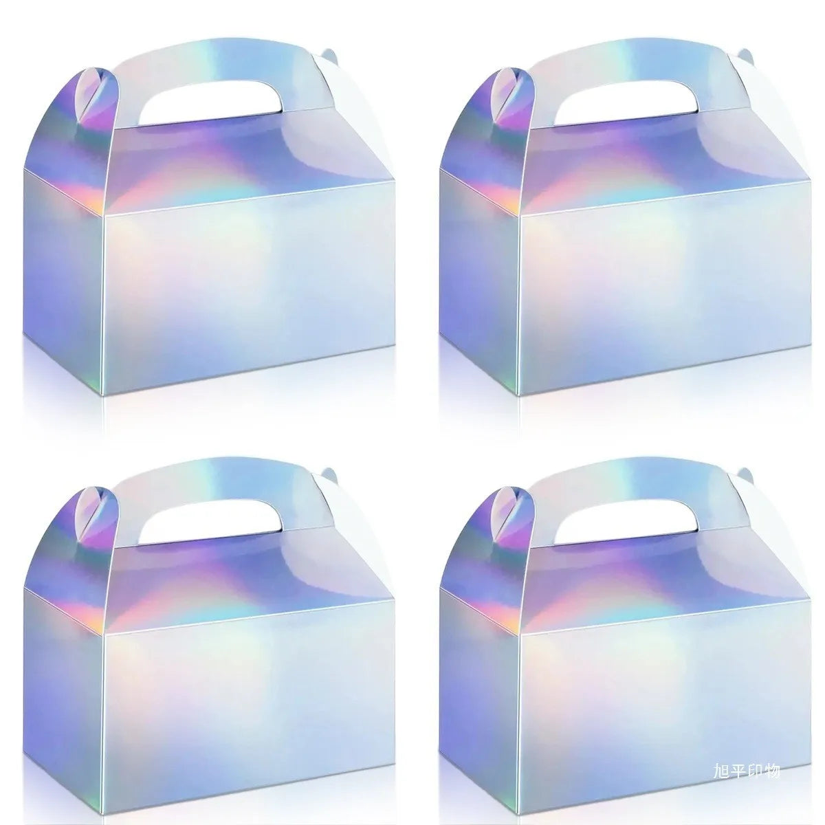 Silver Laser Paper Gift Boxes for Jewelry, Candy & Cosmetics Gift Packaging Box PLUSH