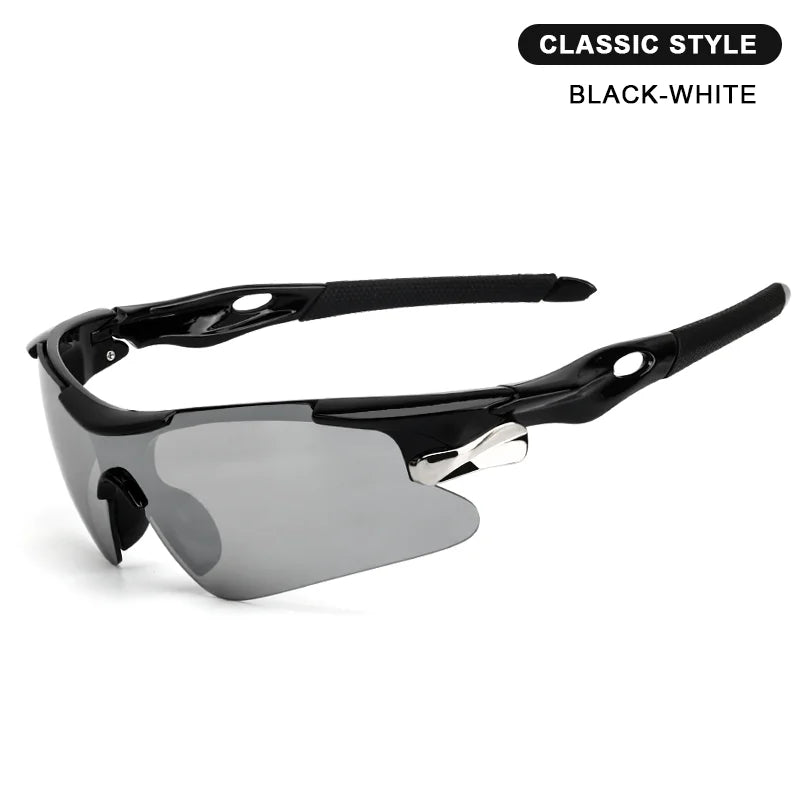 RIDERACE UV400 Cycling Sunglasses – Road & MTB Bike Eyewear Cycling Sunglasses PLUSH BLACK WHITE