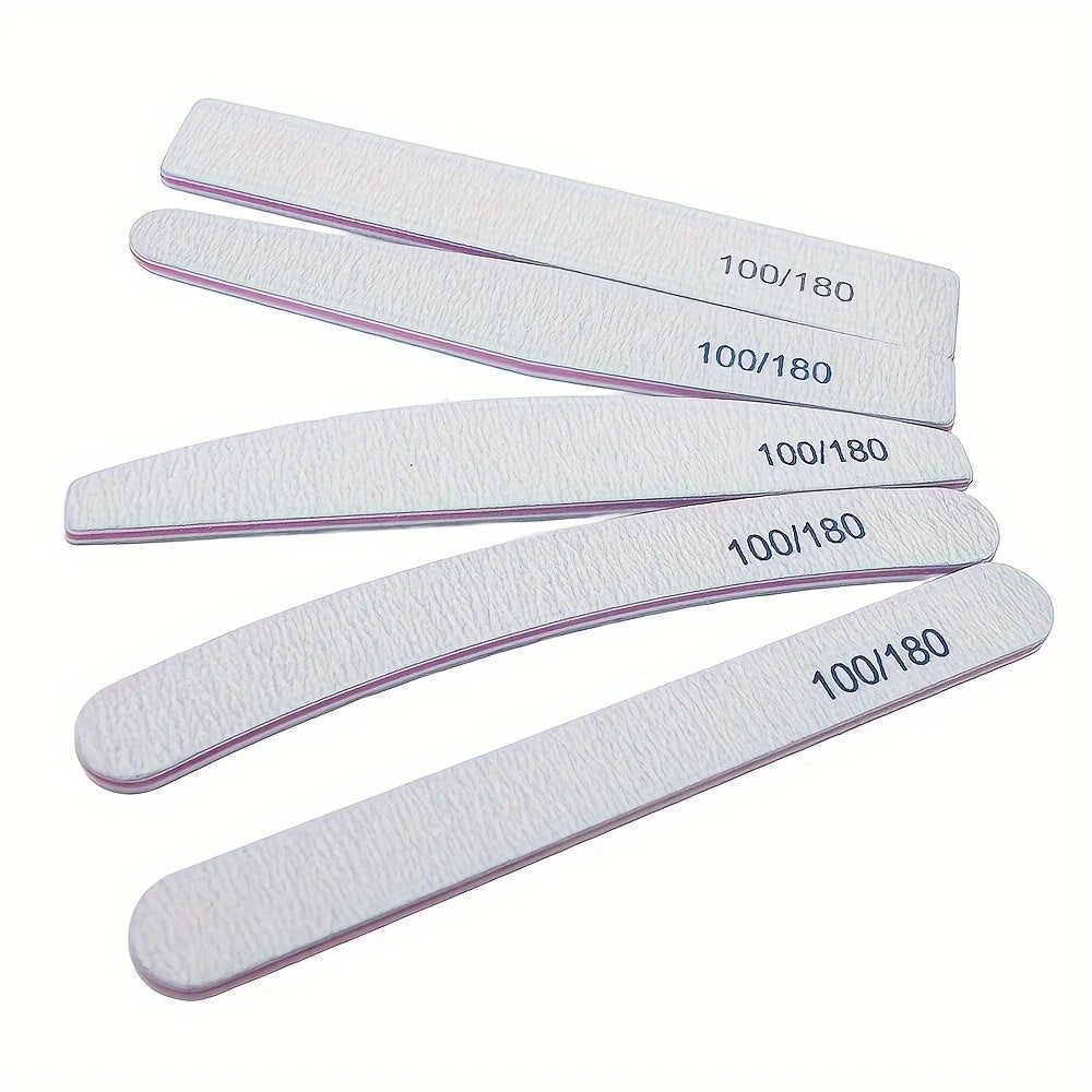 Professional Double-Sided Nail Files 5/10pcs – Multi-Shape Set Nail File Set PLUSH