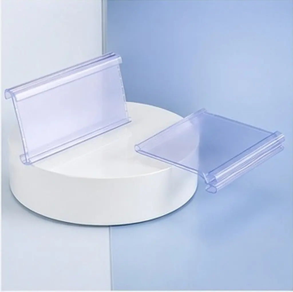 30-Set Clear Wire Shelf Label Holders for Retail & Storage Shelf Label Holders PLUSH Default Title