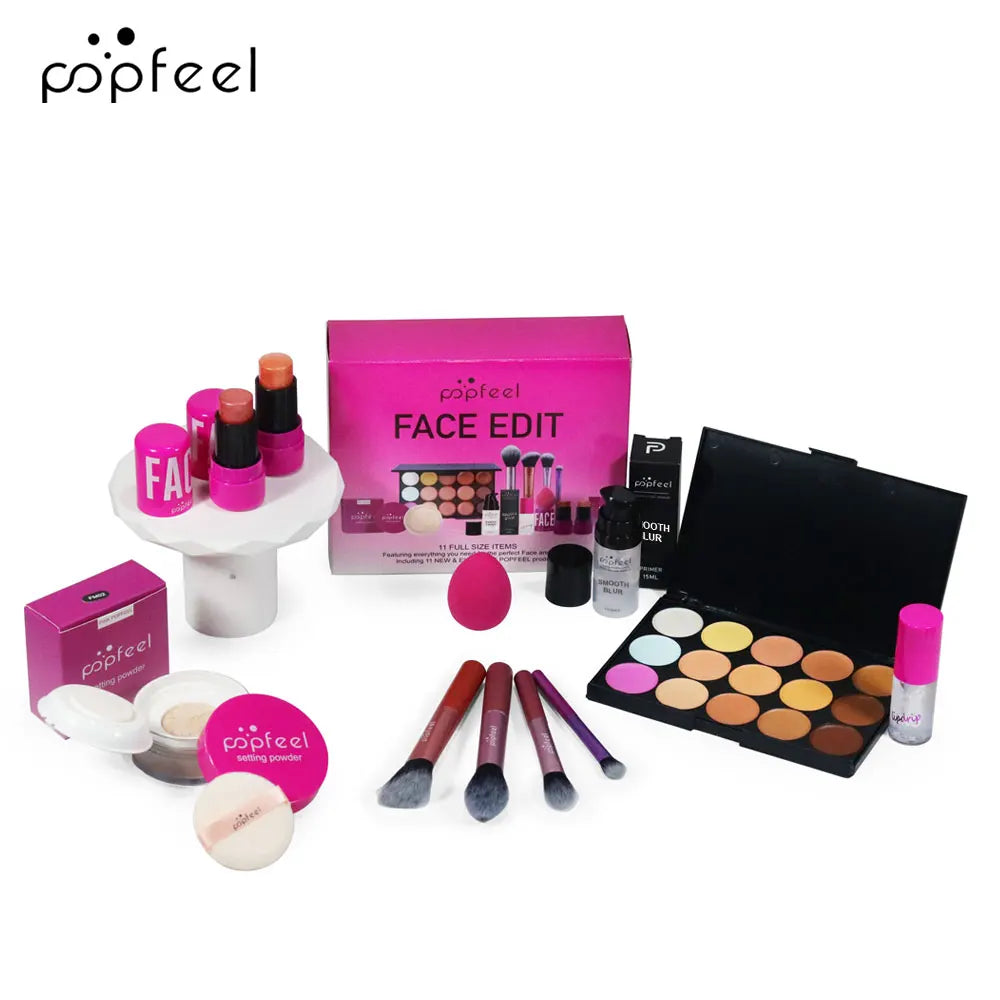 POPFEEL 11-Piece All-in-One Makeup Gift Set for Women & Girls Makeup Gift Set PLUSH
