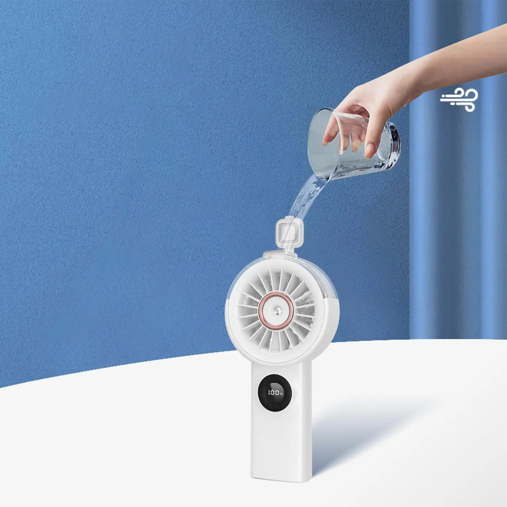 Portable Water Mist Fan – USB Rechargeable Mini Handheld Fan Handheld Mist Fan PLUSH