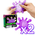 Splash Squeeze Ball – Slow Rising Squishy Fidget Toy Squishy Fidget Toy PLUSH Purple Color x 2