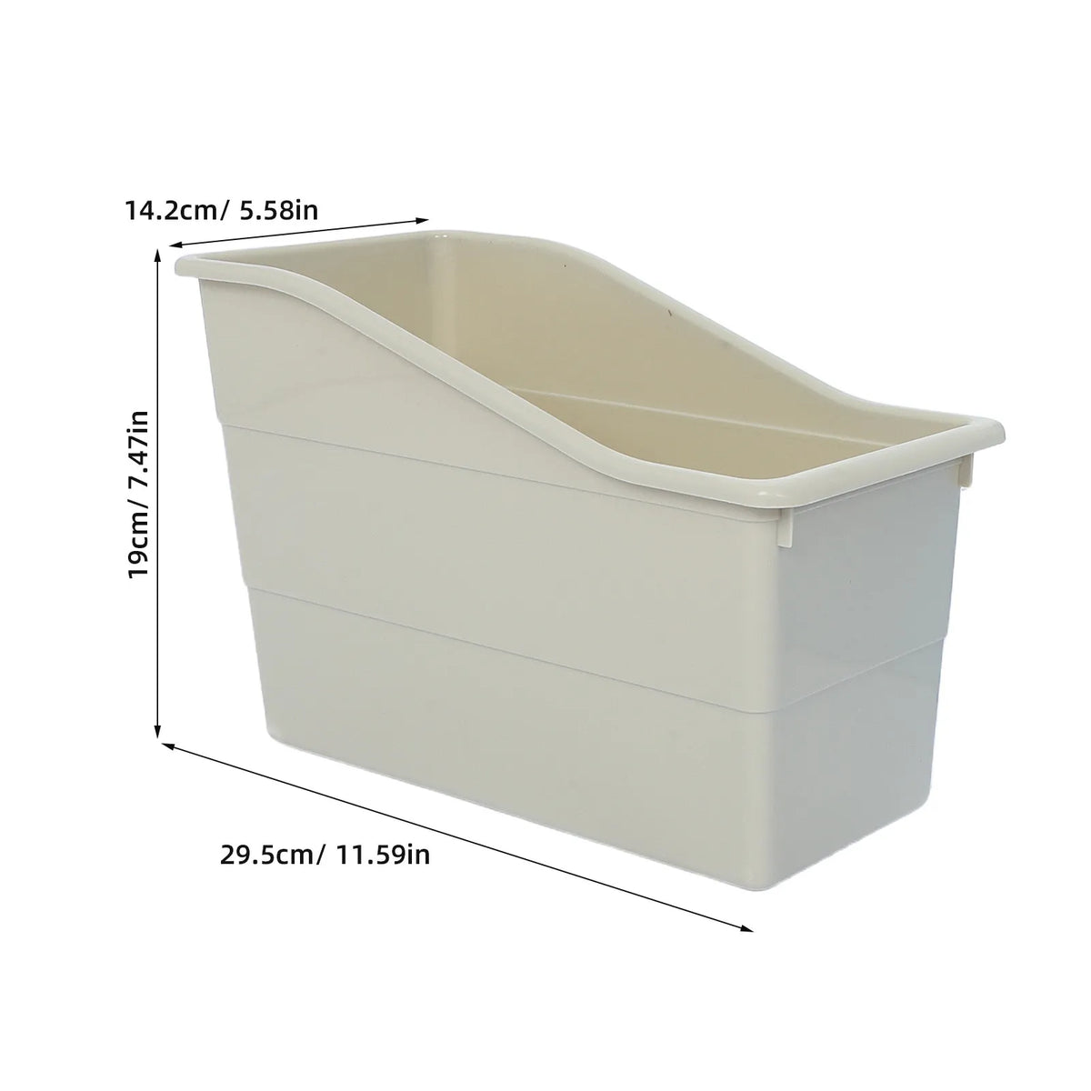 6-Pack Stackable Classroom Book Bins & Storage Organizer Classroom Storage Bins PLUSH