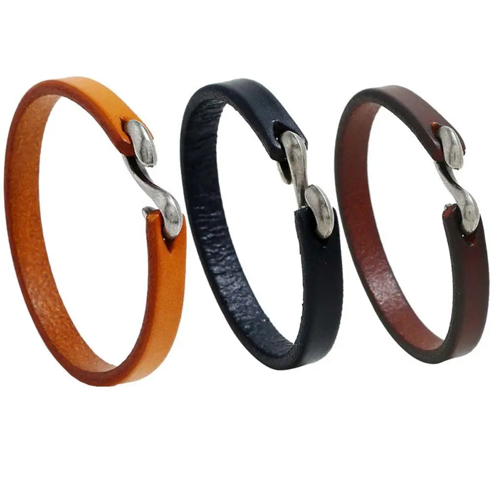 Punk Vintage Leather Link Bracelet for Men & Women | Gift Leather Bracelet PLUSH