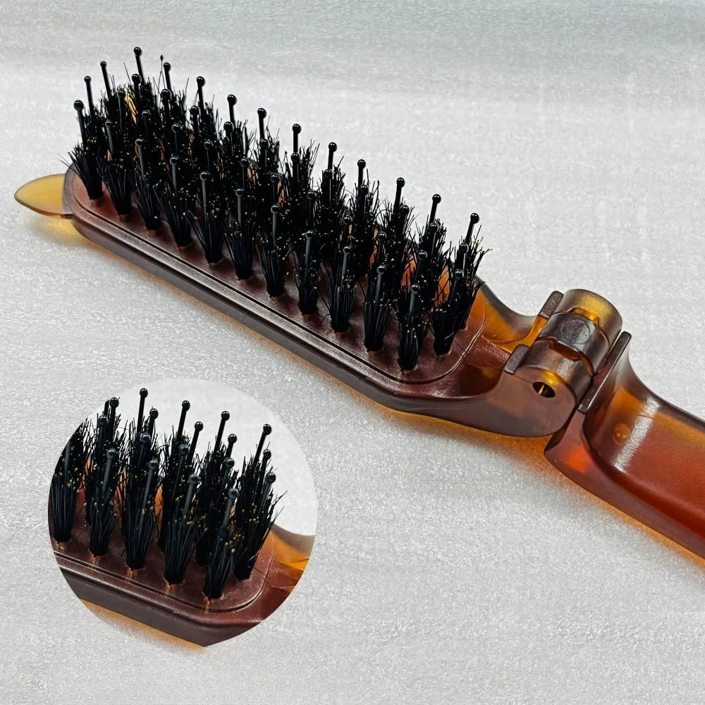 Foldable Pocket Hair Comb – Anti-Static Travel Brush Foldable Hair Comb PLUSH