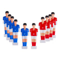 22pcs Foosball Men Replacement Set with Ball – Resin & Plastic Foosball Replacement Parts PLUSH 5 red 5 blue