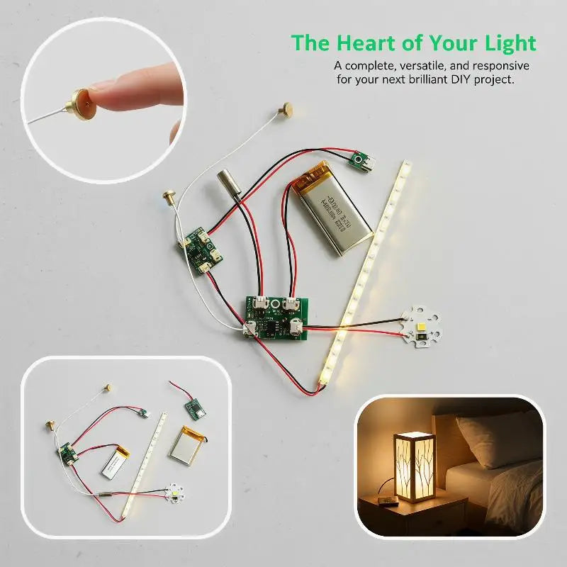 4Pcs LED Touch Switch Module PCB 5V 2A – Light Controller LED Switch Module PLUSH