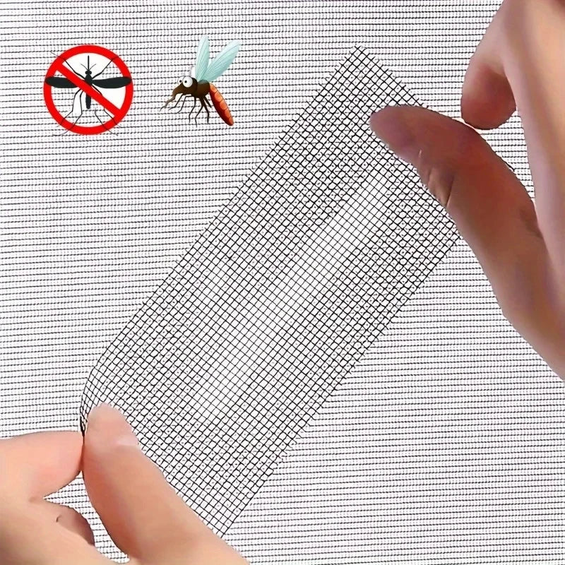 Window Screen Repair Tape – Self-Adhesive Fiberglass Mesh Patch Screen Repair Tape PLUSH