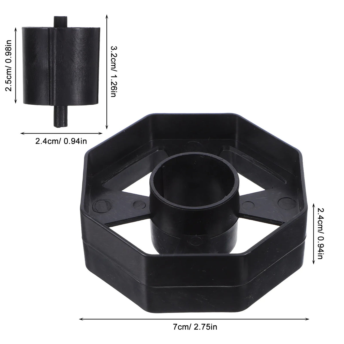 Tape Dispenser Replacement Roller Cores 6-Pack | Large & Small Tape Dispenser Parts PLUSH