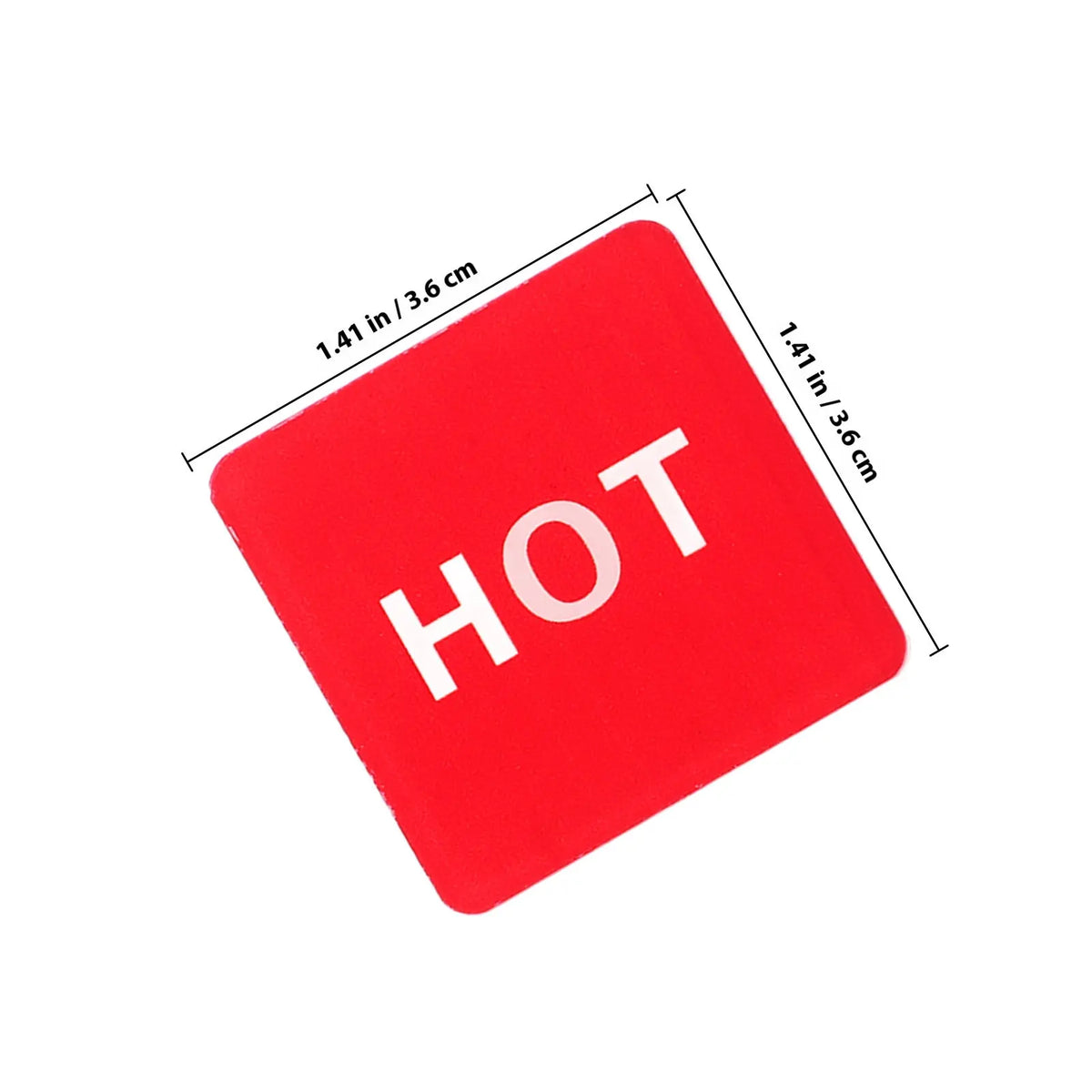 6 Pairs Hot & Cold Water Labels – Acrylic Faucet Stickers Acrylic Label Stickers PLUSH