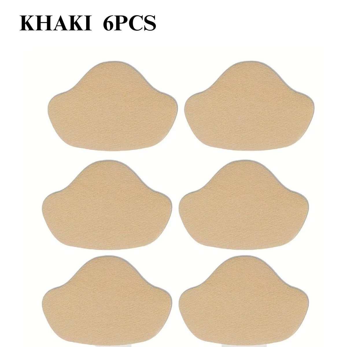 6-Pack PU Sneaker Heel Repair Patches – Shoe Protector Stickers Shoe Repair Patches PLUSH khaki